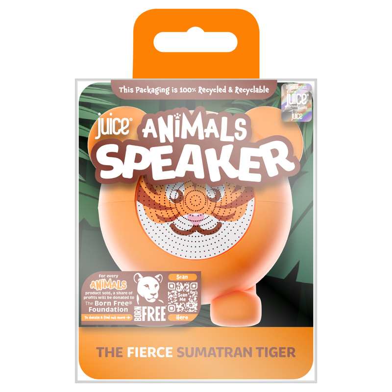 Juice Animals Wireless Speaker - Tiger