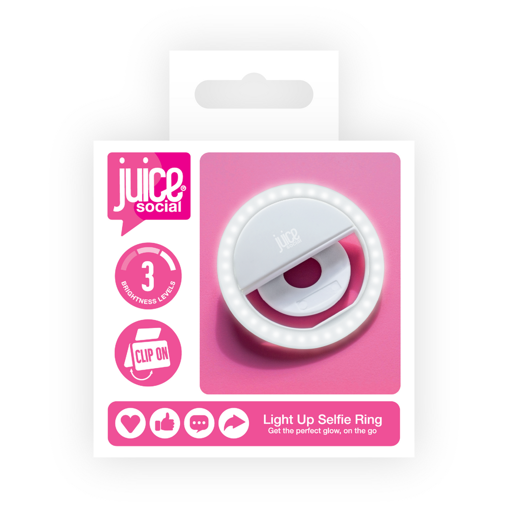 Juice Social 'Perfect Glow' Desktop Ring Light with Aluminium Legs